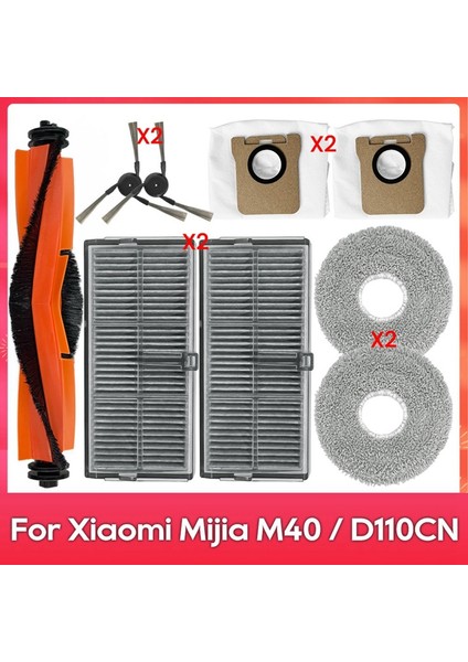 Omni M40 / D110CN Yedek Parçaları Ana Yan Fırça Hepa Filtreleri Paspas Bezi Toz Torbaları Aksesuarları (Yurt Dışından) fiyatları