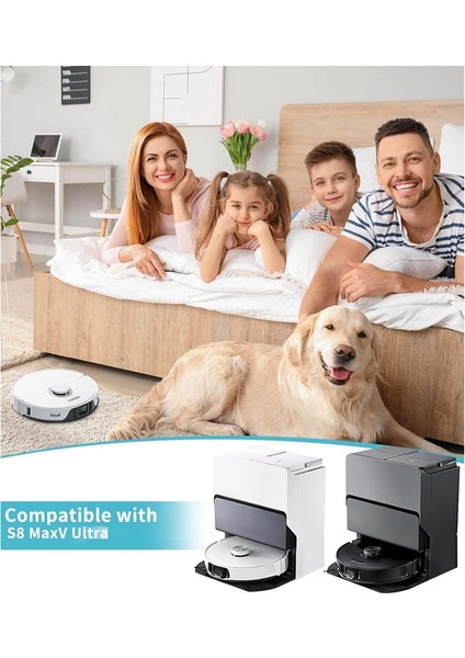 S8 Maxv Ultra Toz Torbası Robot Süpürge Ana Yan Fırça Hepa Filtre Paspas Bezi Yedek Parçaları (Yurt Dışından) modelleri