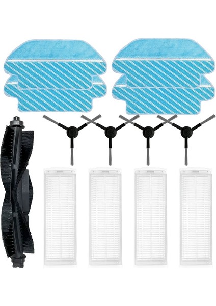 M6 Pro Robot Süpürge Yedek Parça Aksesuarları Ana Yan Fırça Hepa Filtre Paspas Bezi, C (Yurt Dışından) fiyatları