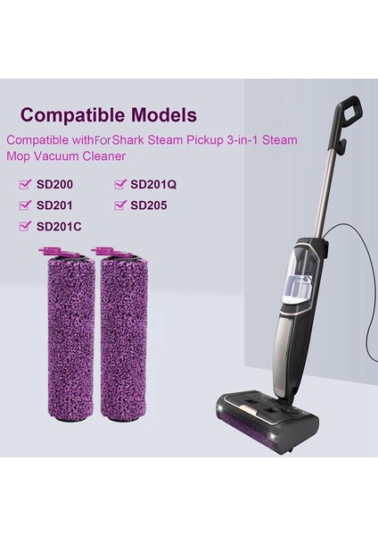 Buhar Toplayıcı Buharlı Paspas Model SD200/SD201/SD201C/SD201Q/SD205 Elektrikli Süpürge Parçaları Için Yedek Fırça Silindiri (Yurt Dışından) modelleri