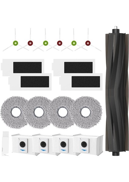 T20 OMNI/MAX/PRO/T20 Max Elektrikli Süpürge Aksesuarları Seti Ana Yan Fırça Hepa Filtre Paspas Bezi Toz Torbaları (Yurt Dışından) fiyatları