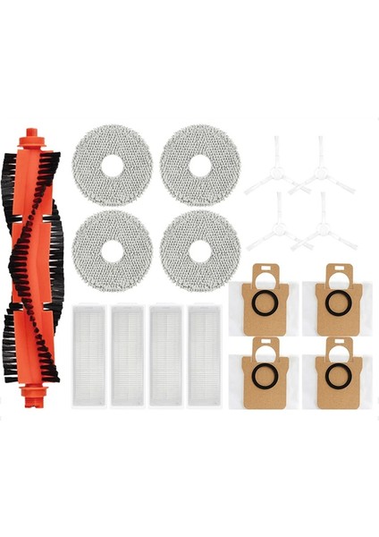 M30 Pro C107 Yedek Parça Aksesuarları Paspas Bezi Toz Torbası Hepa Filtre Ana Fırça (Yurt Dışından) fiyatları