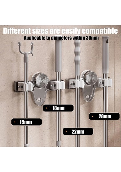 2 Adet Süpürge Askısı Paspas Askısı, Delmesiz Vantuzlu Süpürge Askısı Duvara Monte Banyo, Mutfak, Ofis Için (Yurt Dışından) indirimleri