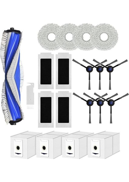 T30S Robot Süpürge Aksesuarları Ana Yan Fırça Hepa Filtre Paspas Bezi Toz Torbası (Yurt Dışından) fiyatları