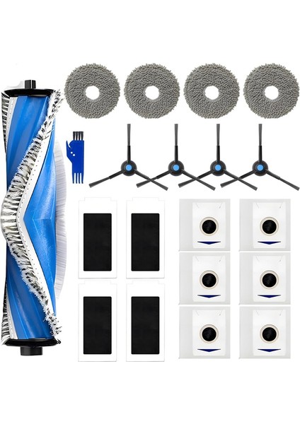 T30S Robot Süpürge Ana Yan Fırça Hepa Filtreler Paspas Bezi Pedleri Toz Torbaları Yedek Parçaları (Yurt Dışından) fiyatları