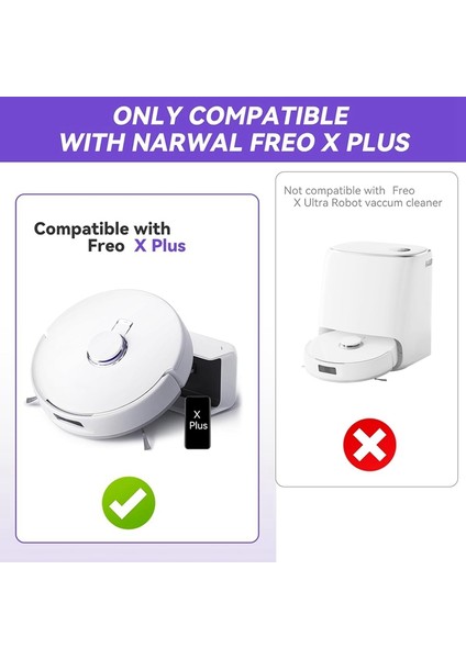 Freo x Plus Robot Süpürge Vakum Ana Yan Fırça Hepa Filtre Paspas Pedleri Toz Torbaları Yedek Aksesuarları (Yurt Dışından) fırsatları