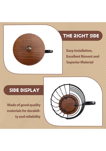 Kahve Kutusu Saklama Kutusu, Büyük Saklama Sepeti, Ahşap Taban ve Kapaklı, Mutfak ve Ofis Için Uygun. (Yurt Dışından) indirimleri