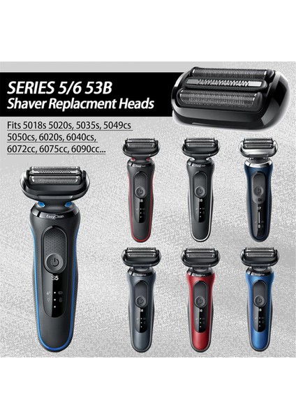 Braun S5 S6 Tıraş Makineleri, 6072CC, 6090CC, 6020S, 6040C, 5035S, 5020S, 5050CS Için 53B Tıraş Makinesi Yedek Başlığı… Kolayca Takın (Yurt Dışından) indirimleri