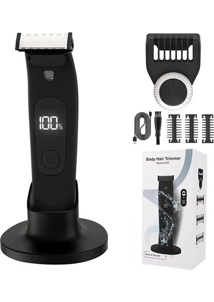 Erkekler Için Elektrikli Sakal Düzeltici - Su Geçirmez, Ayarlanabilir Koruyucu, Düzeltme, Kenar Düzeltme ve Tıraş Için Çok Amaçlı, Islak/kuru Kullanım (Yurt Dışından)