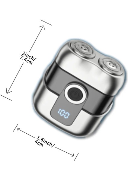 Erkek Elektrikli Tıraş Makinesi Jilet Manyetik Başlık Mini Taşınabilir Çift Başlıklı Jilet Çift Başlıklı Dijital Ekranlı Jilet A (Yurt Dışından) fırsatları