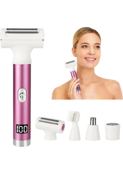 Islak ve Kuru Kablosuz Elektrikli Tıraş Makinesi LED Ekranlı Yüz Tüy Alma Makinesi Pürüzsüz ve Nazik Bikini Düzeltici Yüz ve Vücut Için (Yurt Dışından) fiyatları