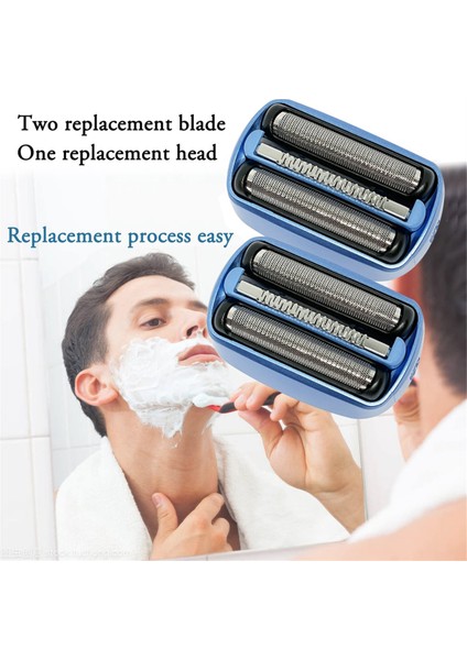 Braun CT2S, CT2CC, CT3CC, CT4S, CT4CC, CT5CC, CT6CC Elektrikli Tıraş Makinesi Başlığı Için 40B Yedek Tıraş Makinesi Folyo Kesme Başlığı (Yurt Dışından) fırsatları