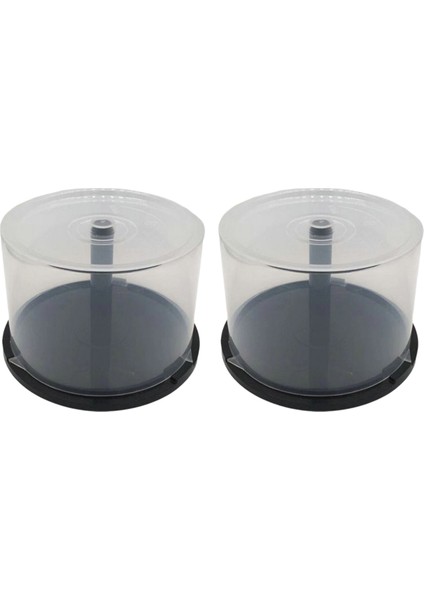 CD Saklama Kutusu Kovası 50 Parça Plastik Kova Şeffaf Koruma Kutusu Vcd/dvd Saklama Diski (Yurt Dışından)