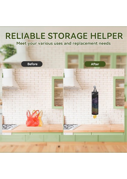 Plastik Poşet Depolama Rafı Askılı Saklama Poşeti Dağıtıcısı Çöp Poşeti Düzenleyicisi Evsel Geri Dönüşüm Alışveriş Poşetleri (Yurt Dışından) modelleri