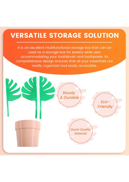 Ayna Duvar Montajı Monstera Duvar Montajı Banyo Depolama Rafı Mücevher ve Saat Tutucu Diş Fırçası Tutucu (Yurt Dışından) indirimleri