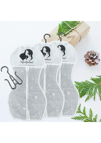 Askılı Peruk Saklama Torbaları,birden Fazla Peruk Için Peruk Askısı,peruk Saklama Torbaları,kum Saati Şeklinde Peruk Saklama Torbası 3 Adet Beyaz (Yurt Dışından) modelleri