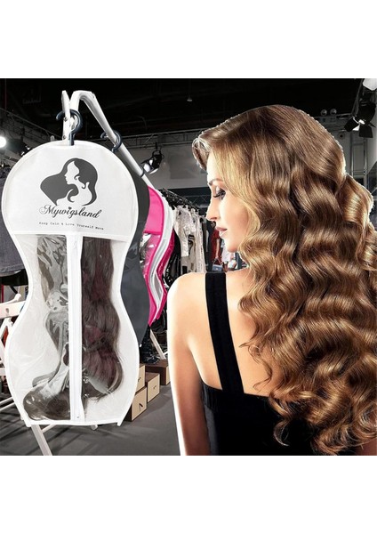 Askılı Peruk Saklama Torbaları,birden Fazla Peruk Için Peruk Askısı,peruk Saklama Torbaları,kum Saati Şeklinde Peruk Saklama Torbası 3 Adet Beyaz (Yurt Dışından) indirimleri