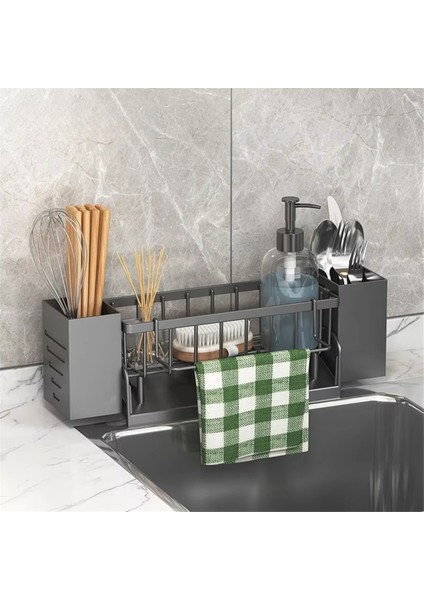 Mutfak Lavabo Düzenleyici Raf - Sabun, Sünger, Bulaşık Bezi, Havlu Için Plastik Kendiliğinden Boşalan Raf, Filtre Sepeti B (Yurt Dışından) fiyatları