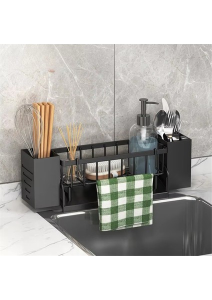 Mutfak Lavabo Düzenleyici Raf - Sabun, Sünger, Bulaşık Bezi, Havlu Için Plastik Kendiliğinden Boşalan Raf, Filtre Sepeti B (Yurt Dışından) modelleri