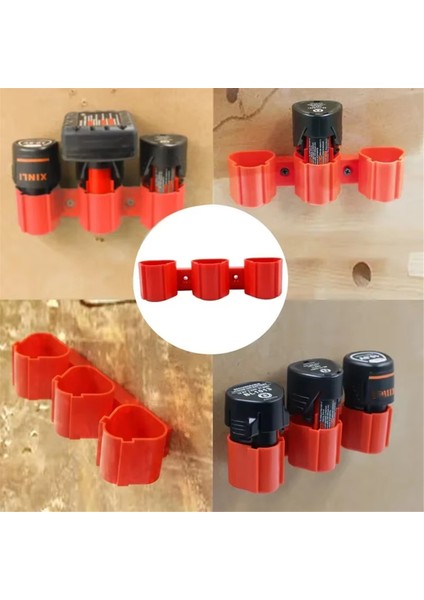 Li-Ion Pil Tutucu Depolama Sabit Braket Kurulum Tabanı Ekran Rafı Milwaukee M12 12V Için Makita 10.8V BL1013 (Yurt Dışından) fırsatları