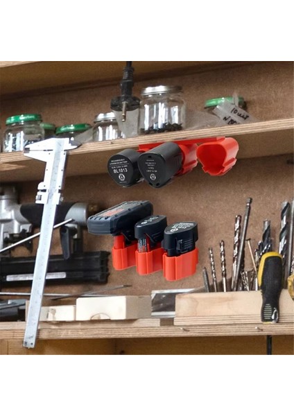 Li-Ion Pil Tutucu Depolama Sabit Braket Kurulum Tabanı Ekran Rafı Milwaukee M12 12V Için Makita 10.8V BL1013 (Yurt Dışından) indirimleri