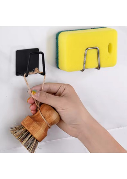 Ev Mutfak Sünger Tutucu Paslanmaz Çelik Lavabo Süngerleri Drenaj Kendinden Yapışkanlı Depolama Tutucu Duvar Kancaları Mutfak Aleti (Yurt Dışından) fırsatları