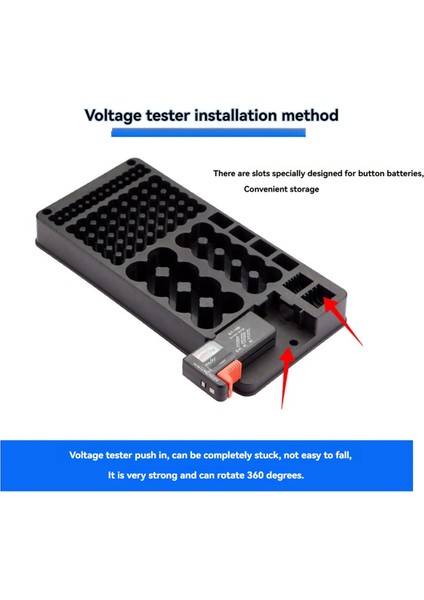 Dijital Ekranlı Pil Saklama Kutusu Düzenleyici Tutucu ve Aaa Aa CD 9V Için Pil Seviyesi Kontrolü Için Test Cihazı (Yurt Dışından) indirimleri