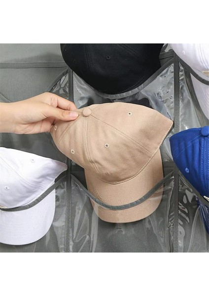 Kapı Üstü Depolama Rafı Beyzbol Şapkaları Için Keçe Şapka Tutucu Düzenleyici 24 Cep Çok Işlevli Büyük Kapasiteli Duvar Çantası, B (Yurt Dışından) fırsatları