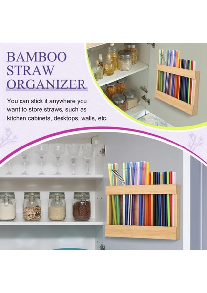 Saman Depolama Düzenleyici Ahşap Mutfak Gereçleri Kutusu Dolap Için Yeniden Kullanılabilir Büyük Kapasiteli Saman Dağıtıcı Mutfak Için (Yurt Dışından) fiyatları