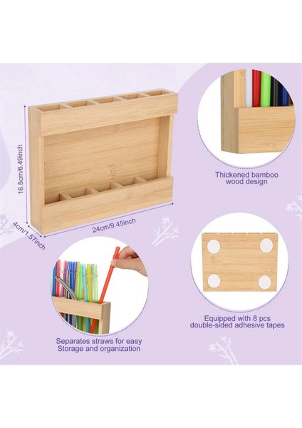 Saman Depolama Düzenleyici Ahşap Mutfak Gereçleri Kutusu Dolap Için Yeniden Kullanılabilir Büyük Kapasiteli Saman Dağıtıcı Mutfak Için (Yurt Dışından) indirimleri