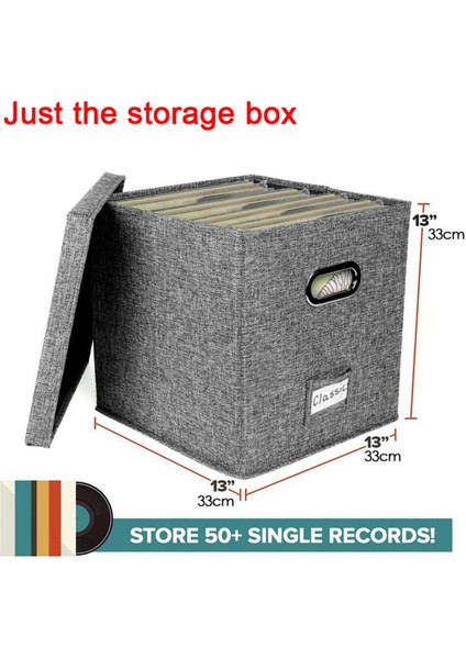 Kapaklı ve Saplı Vinil Plak Saklama Kutusu, Lp Plak Düzenleyici, Şık Ev Dekoru, Koruyucu Albüm Tutucu (Yurt Dışından) indirimleri