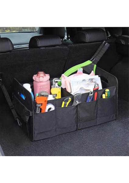 Katlanabilir Araba Bagaj Düzenleyici, Güçlendirilmiş Saplı Su Geçirmez Saklama Kutusu, Araç Düzenlemesi Için Aksesuar (Yurt Dışından) fırsatları