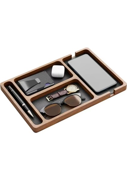 Ahşap Ofis Masaüstü Depolama Kutusu Masif Ahşap Bölme Depolama Kutusu Cep Telefonu Kulaklık Enkaz Depolama Kutusu Ahşap Tepsi (Yurt Dışından) indirimleri