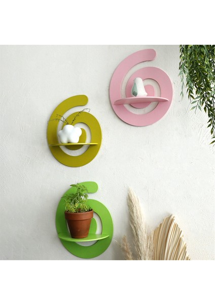 Ahşap Duvar Rafları Renkli Sergileme Standı Sanat Duvar Bitkisi Dekorasyon Rafı Yatak Odası Oturma Odası Dekorasyonu Pembe (Yurt Dışından) fırsatları