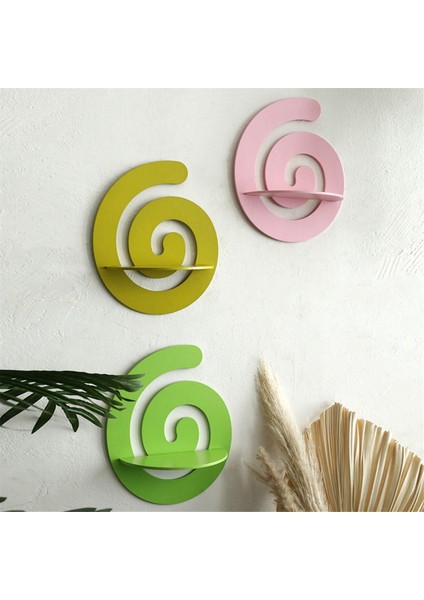 Ahşap Duvar Rafları Renkli Sergileme Standı Sanat Duvar Bitkisi Dekorasyon Rafı Yatak Odası Oturma Odası Dekorasyonu Pembe (Yurt Dışından) indirimleri