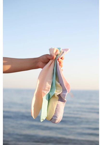 Renkli 5'li Bambu Kadın Soket Çorap Yumuşak ve Nefes Alabilen modelleri