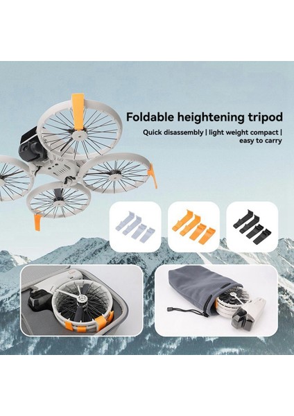Djı Flip Drone Için Katlanabilir Yükseklik Arttırma Ayaklığı Çizilmeye Karşı ve Sürtünmeye Karşı Iniş Koruma Braketi Turuncu (Yurt Dışından) indirimleri