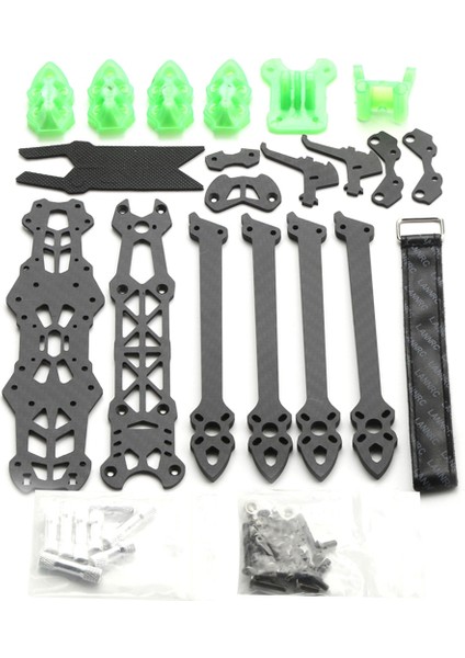 Mark4 7 Inç 295MM Quadcopter Çerçeve Kiti 5mm Kol, Yeşil Baskılı 7 Inç Fpv Serbest Stil ve Rc Yarış Drone'u Için (Yurt Dışından)