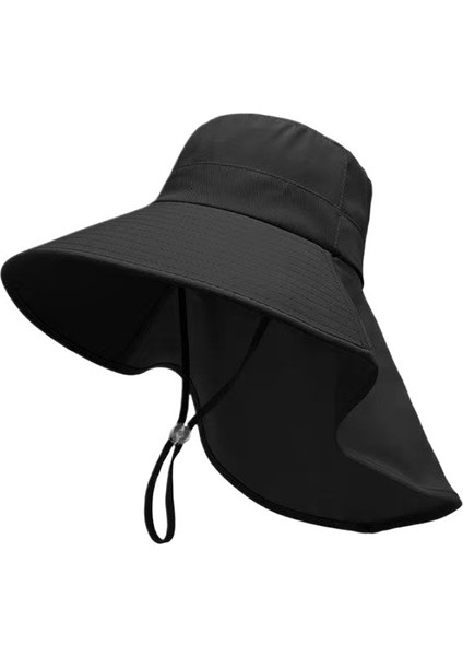 Kadınlar Için Yaz Aylarında Yüzü Örtmek ve Uv Işınlarına Karşı Korumak Için Büyük Kenarlı Buz Ipeği Güneş Şapkası, Balıkçılar Için Boyun Koruması (Yurt Dışından)