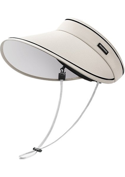 Kadınlar Için Yazlık Şapka, Boş Üst ve Uv Korumalı Büyük Siperlikli Katlanabilir Güneş Şapkası (Yurt Dışından)