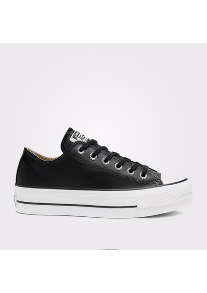 Chuck Taylor All Star Leather Platform Erkek Siyah Sneaker.001 fırsatları