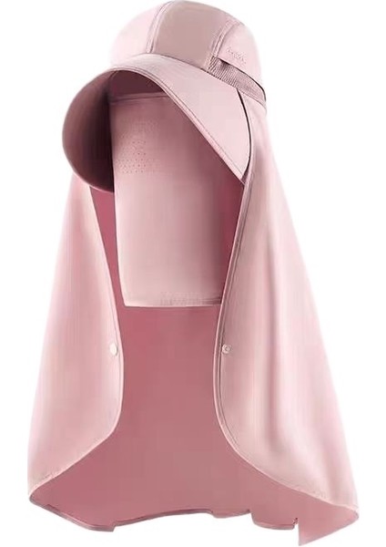 Güneş Şapkası Maske Şal Entegre Kadın Buz Ipek Boyun Koruma Anti-Ultraviyole Yaz Bisiklet Yüz Örtüsü Güneş Şapkası Güneş Şapkası (Yurt Dışından)