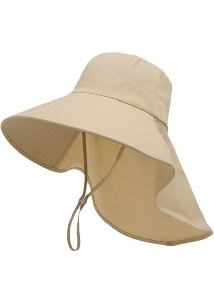 Kadınlar Için Yaz Aylarında Yüzü Örtmek ve Uv Işınlarına Karşı Korumak Için Büyük Kenarlı Buz Ipeği Güneş Şapkası, Balıkçılar Için Boyun Koruması (Yurt Dışından)