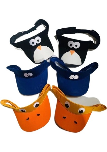 Boş Silindir Şapka Işlemeli Çizgi Film Komik Gözler Beyzbol Şapkası Açık Hava Güneşlik Şapkası (Yurt Dışından)