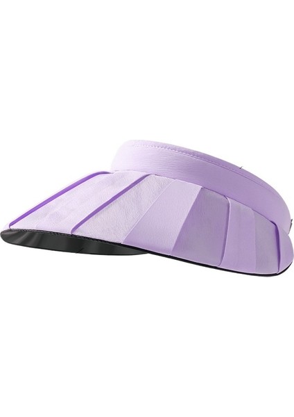 Kadınlar Için Yaz Aylarında Güneşten Korunma ve Uv Koruması Sağlayan, Yüzü Geniş Kenarlı Güneş Şapkasıyla Kapatan Siyah Plastik Kabuklu Şapka (Yurt Dışından)