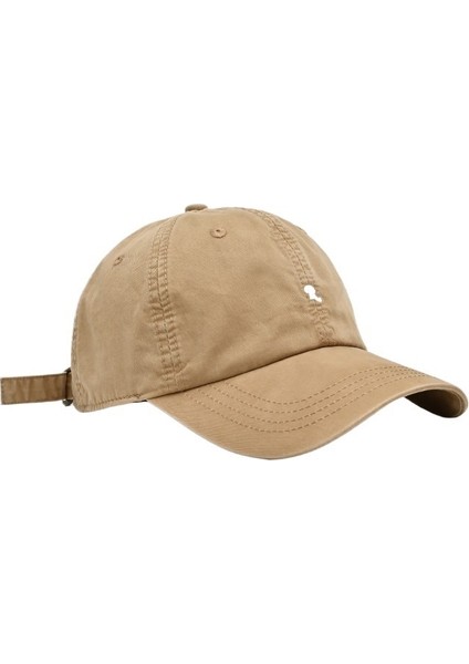 R Logosu Işlemeli Yumuşak Üst Beyzbol Şapkası Küçük Yüzlü Yaz Güneş Şapkası Erkekler Için Dört Mevsim Derin Üst Şapka (Yurt Dışından)