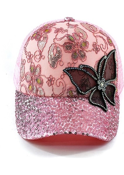 Yeni Yaz Pullu Kelebek Beyzbol Şapkası Kadın Moda Güneş Şapkası (Yurt Dışından) fiyatları