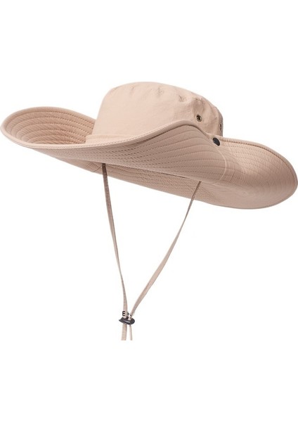 Kovboy Şapkası Kadın Yaz Büyük Siperlikli Kamp Balıkçı Şapkası Güneş Koruması Güneşlik Açık Tırmanma Yürüyüş Şapkası (Yurt Dışından)