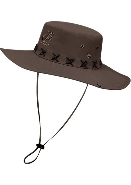 Yaz Yeni Stil Balıkçı Şapkası Erkek Açık Hava Balıkçılığı Dağcılık Büyük Siperlik Güneşlik Nefes Alabilen Güneş Koruma Şapkası Aşınmaya Dayanıklı ve Sıçramaya Dayanıklı (Yurt Dışından)