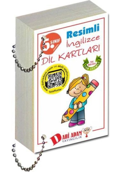 Dahi Adam 5. Sınıf Resimli İngilizce Dil Kartları fiyatları